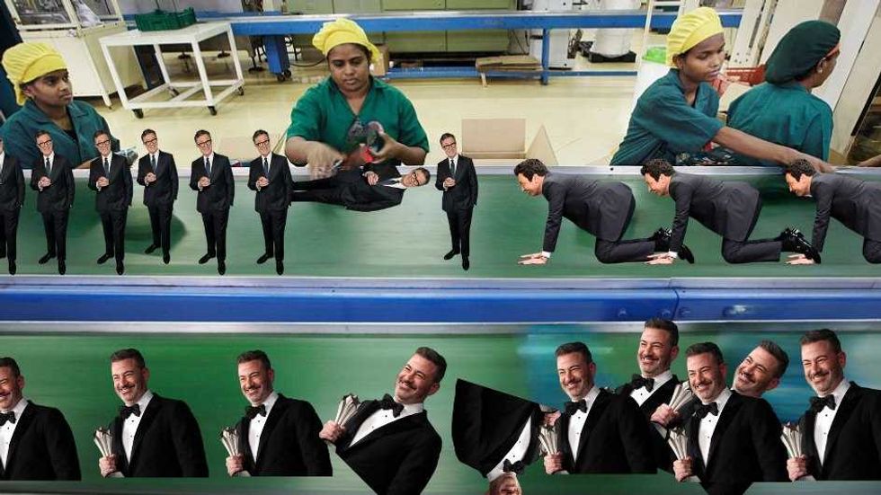 LAUGH FACTORY: Carbon-copy comics cry 'Epstein' on cue