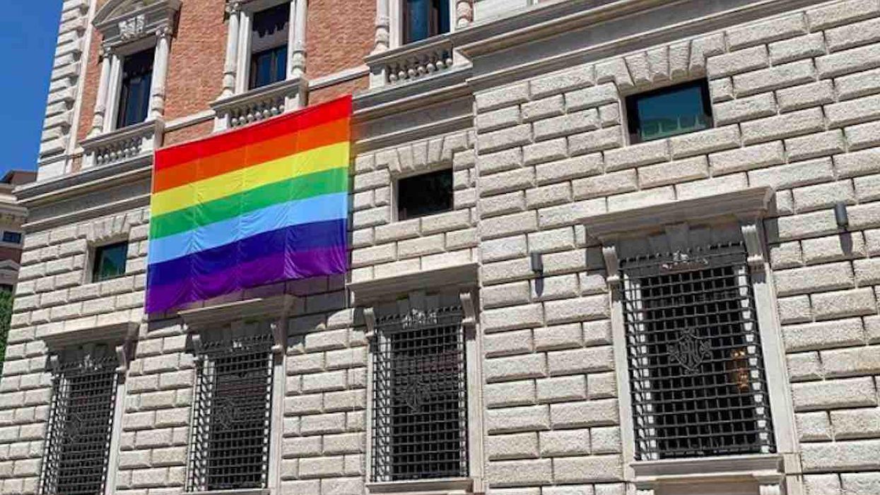 LBGTQ rainbow flag flying at US embassy to the Vatican for Pride Month — and backlash is swift