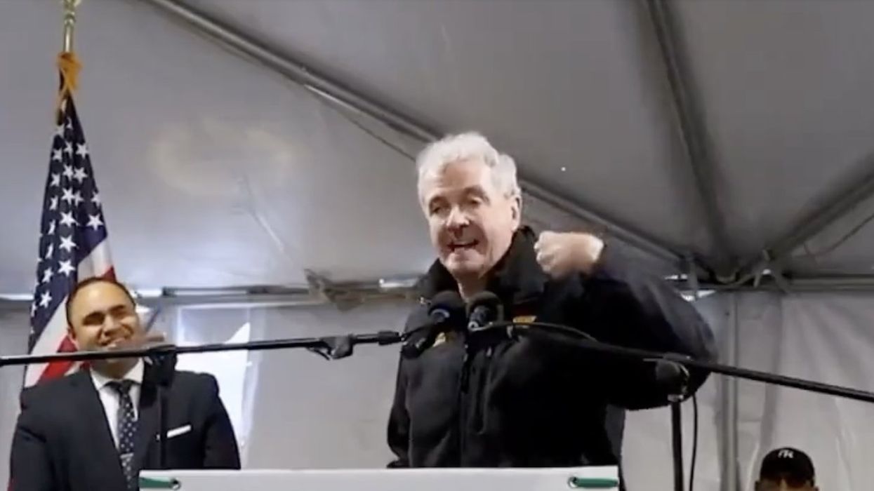 Left-wing NJ Gov. Phil Murphy yells 'It's my money!' to crowd, reportedly about taxpayer-funded school development project
