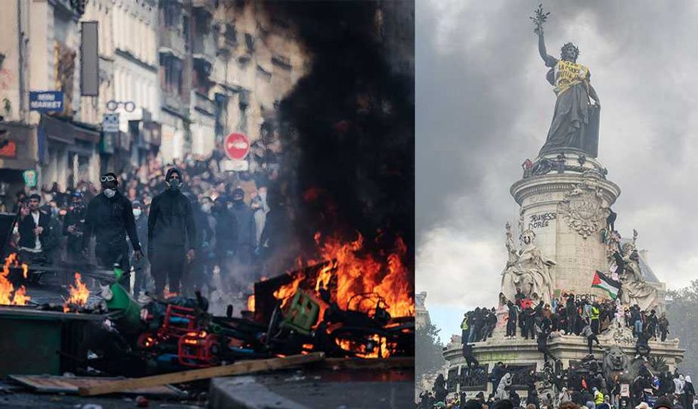 Leftist fire-starters and immigrants have pushed another French republic to the edge: 'Unholy alliance'