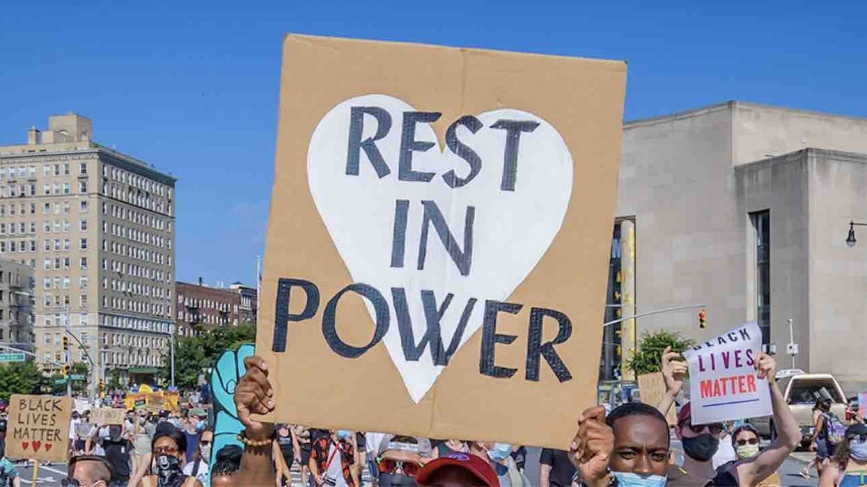 Leftists argue 'rest in power' for black people only after it's used for white airman who set himself on fire. Backlash is brutal.