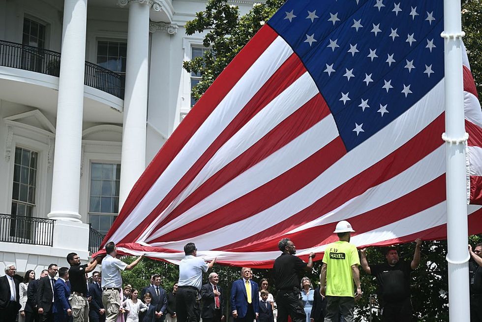 Leftists rage over Trump's latest patriotic installment at the White House