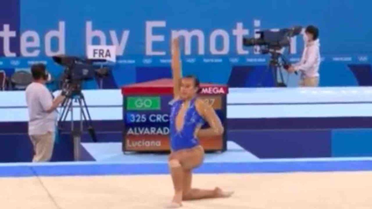 Leftists shower praise upon gymnast for Black Lives Matter tribute at end of her floor routine at Olympics