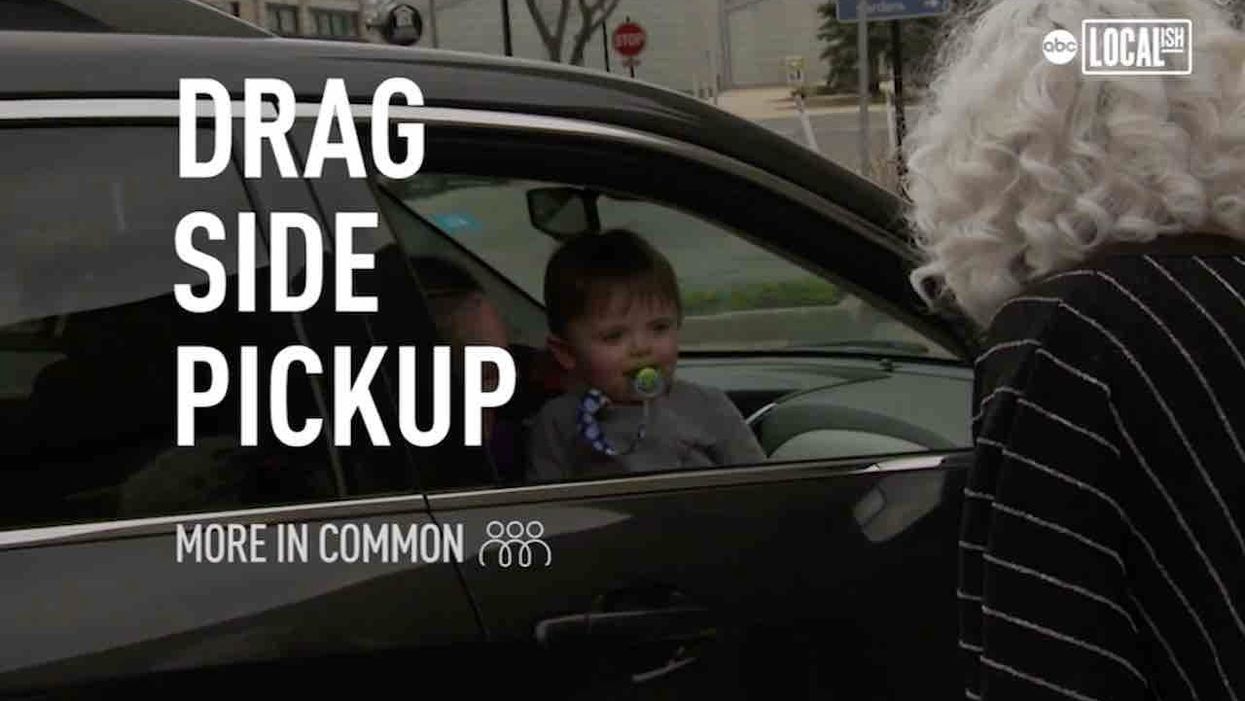 LGBT-owned restaurant uses drag queens to bring food orders to cars during coronavirus pandemic.