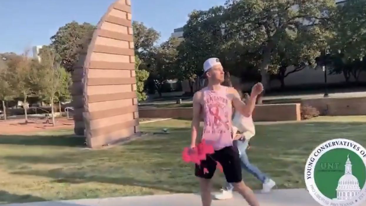 Liberal students vandalize, steal signs from pro-life memorial at Texas university