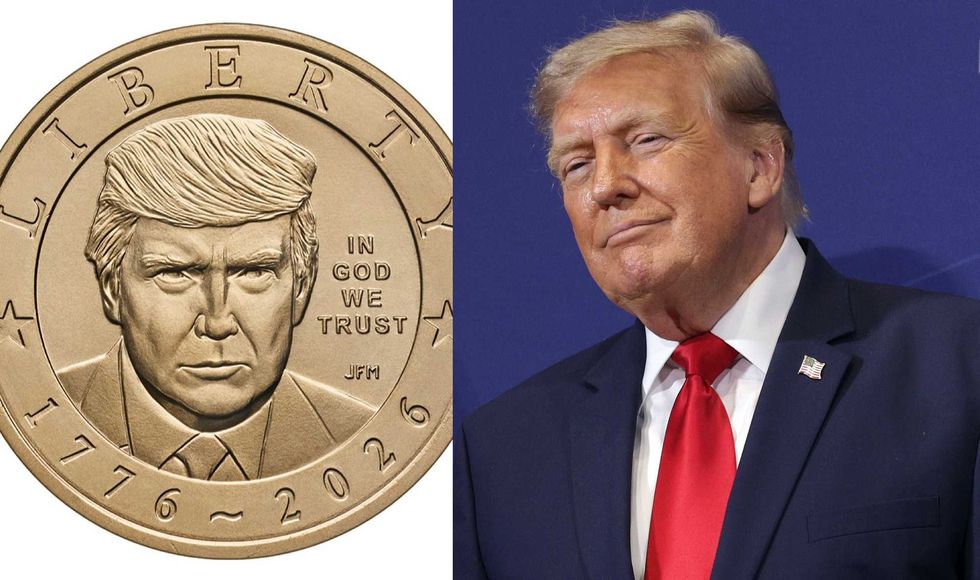 Liberals IMPLODE after Treasury unveils $1 gold coin with Trump's image for 250th anniversary