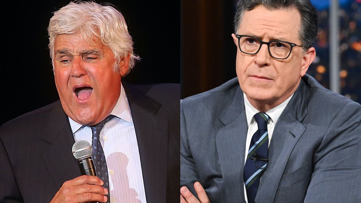 Libs are outraged at Jay Leno's comments about politics in comedy amid cancellation of Stephen Colbert