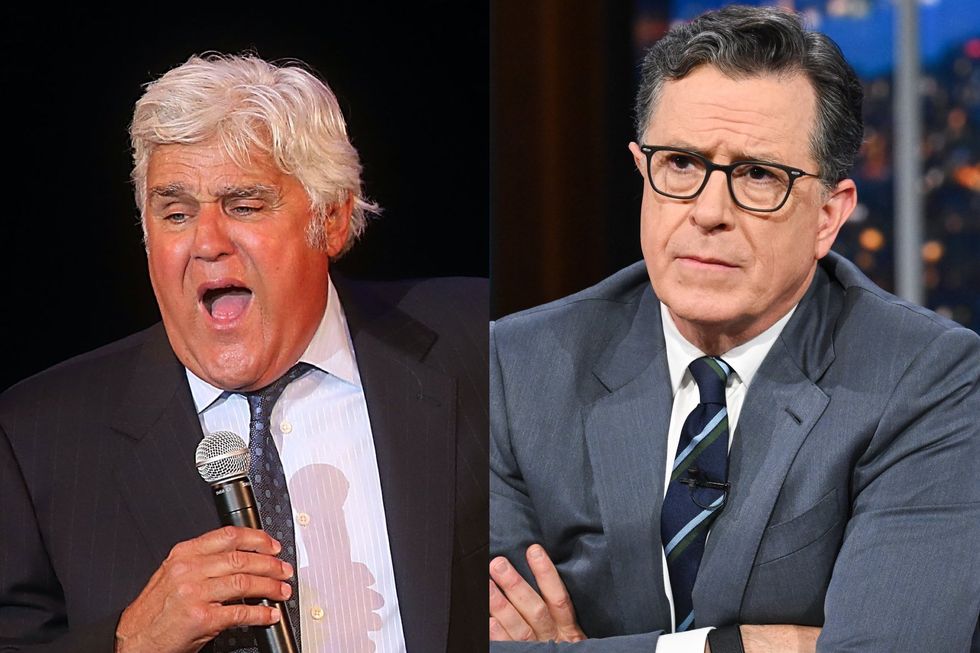 Libs are outraged at Jay Leno's comments about politics in comedy amid cancellation of Stephen Colbert