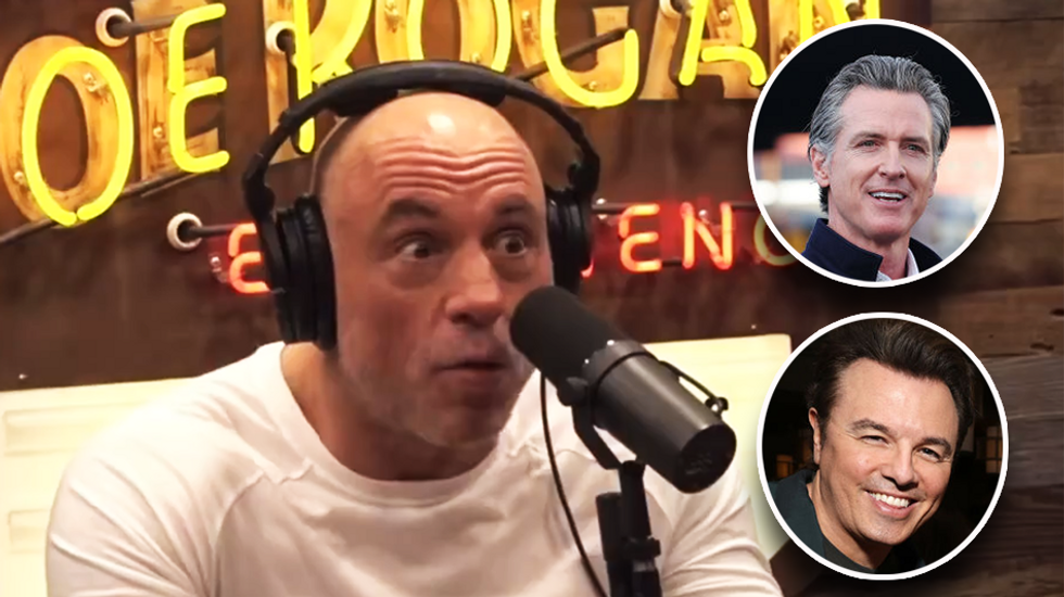 'Like hot gas in your face': Joe Rogan calls out Gavin Newsom‚ Seth MacFarlane for 'gaslighting' over Biden's economy
