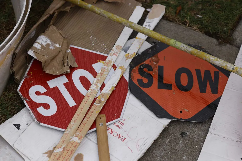 Los Angeles area rallies around dad arrested for installing his own stop signs to make corner safer