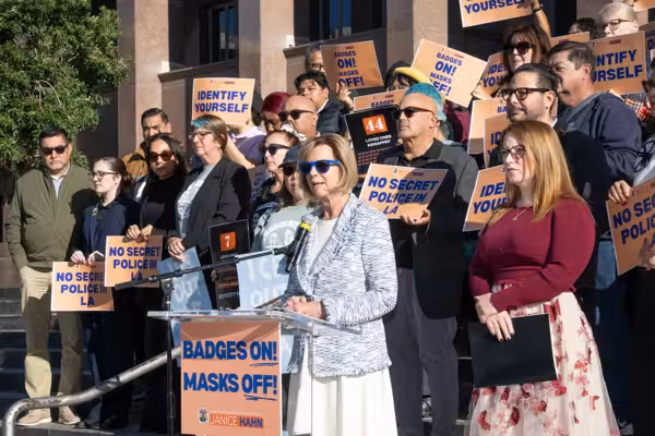 Los Angeles County Democrats vote to ban ICE from using masks — and the DOJ issues defiant response