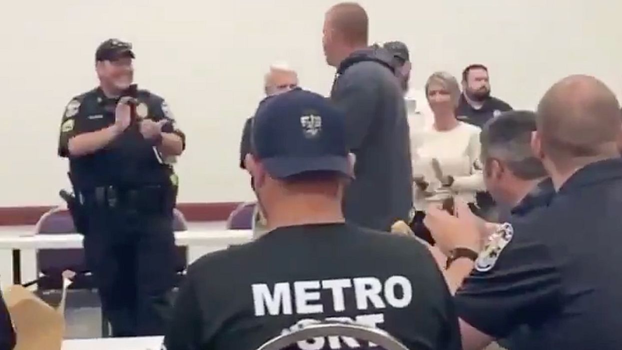 Louisville police officer shot during Breonna Taylor riots walks in for roll call one night after attack — and the response is fantastic