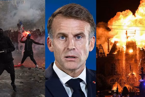 Macron watched France burn — then blamed the ‘French people.’ Trump: ‘The migrants have taken over.’