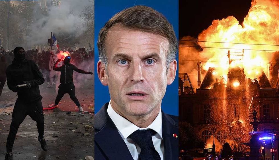 Macron watched France burn — then blamed the 'French people.' Trump: 'The migrants have taken over.'