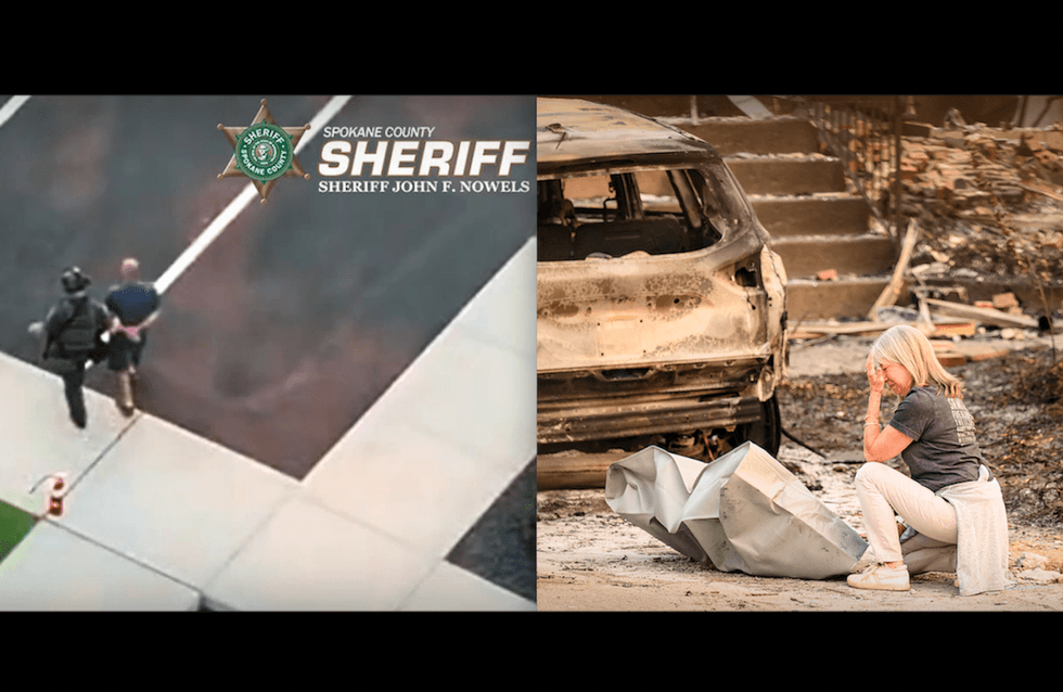 Male accused of starting devastating Spokane fire was convicted of killing his adoptive father in Arizona, officials say