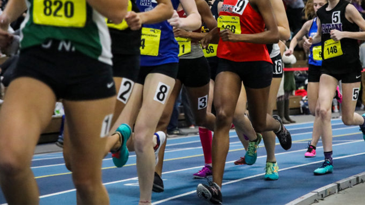Male athlete dominates HS girls' track and field in Portland — wins 2 golds for second straight year