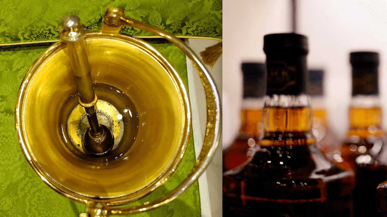 Male pours whiskey into holy water during Christmas Eve midnight mass at Catholic church, threatens parishioners, police say