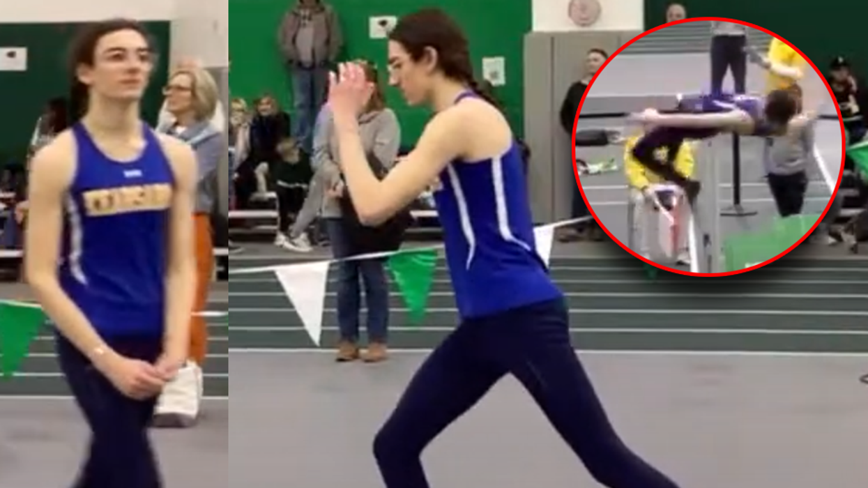 Male sophomore wins girls' state high jump championship in New Hampshire