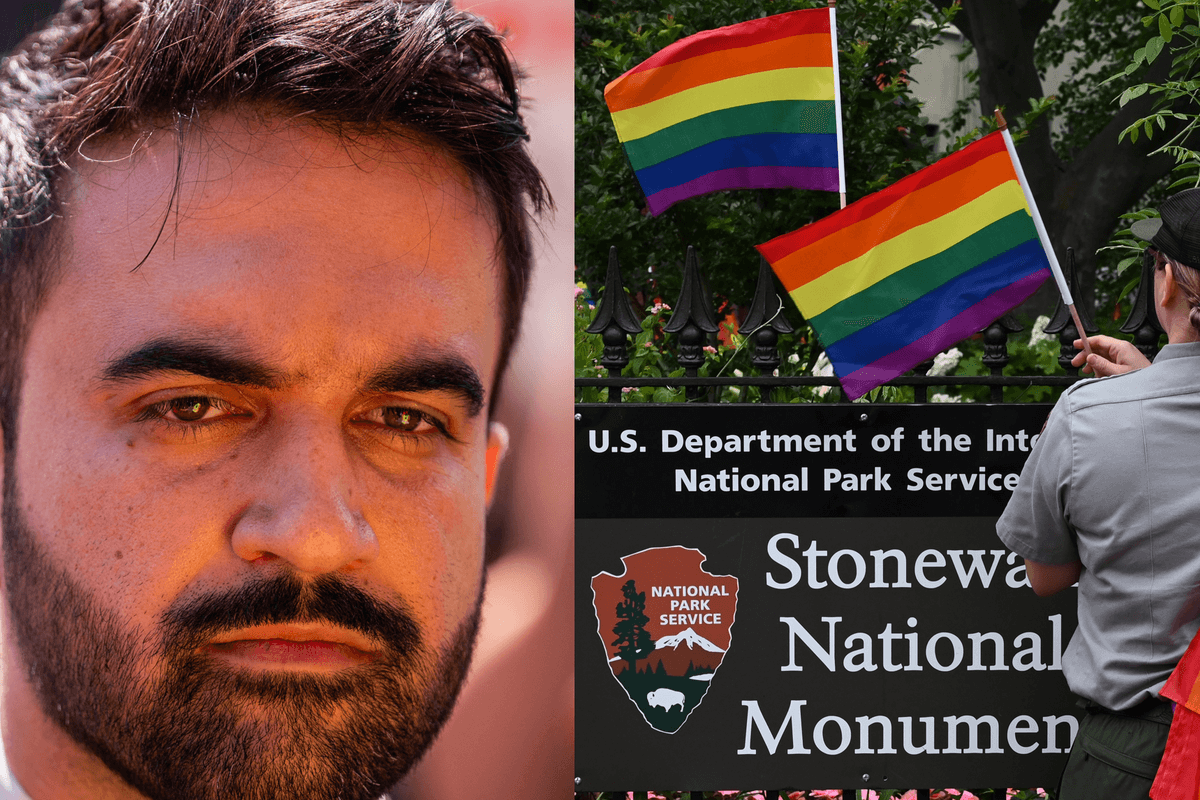 Mamdani is outraged at Trump administration after Pride flag is quietly removed from Stonewall monument to gay riot