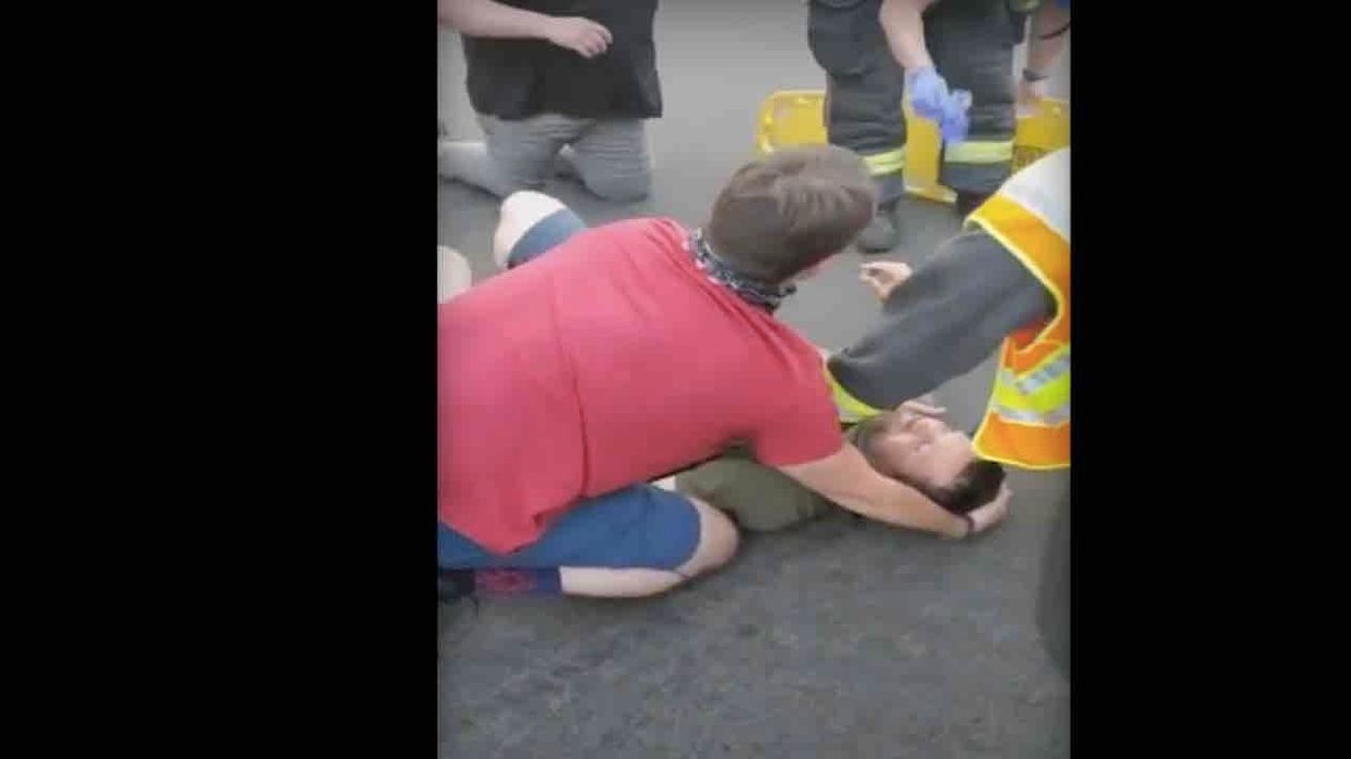 Man allegedly follows mourners after memorial for fatally shot Trump supporter, harasses them at bar, hits one with his truck
