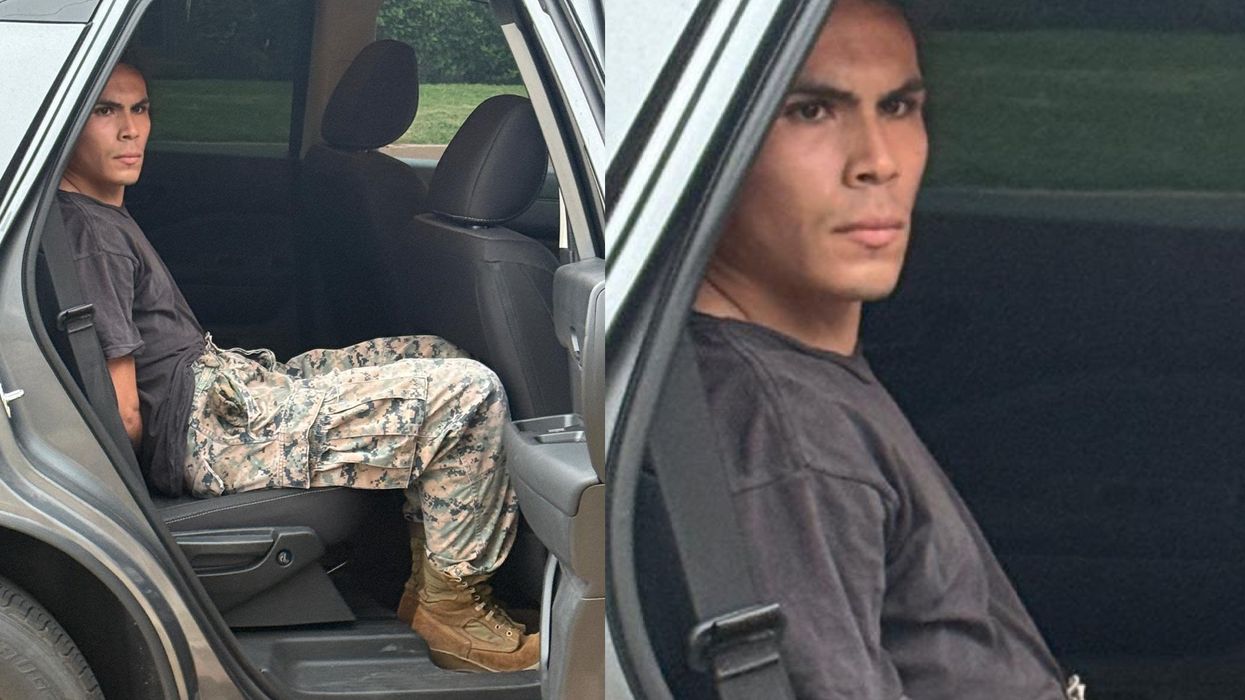 Man caught on video passing out face shields to rioters has been arrested, feds say