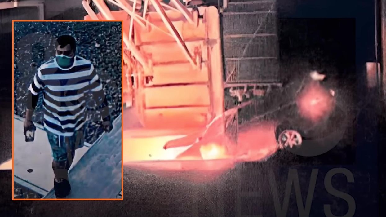 Man claiming to be Iranian faces terrorism charge after allegedly lighting his car on fire inside solar plant near Las Vegas