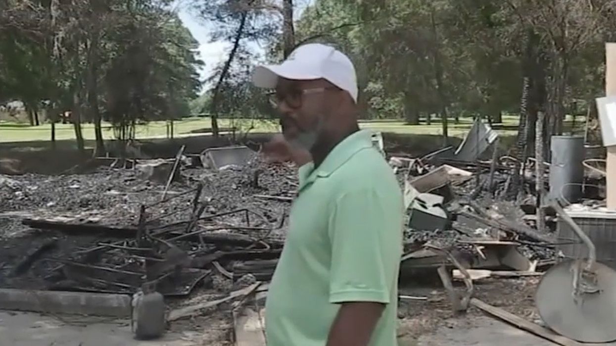 Man claims he was the victim of a hate crime after his property burned down. Then grand jury indicts him for felony arson.