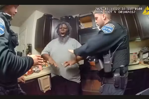 Man in mental health crisis grabs cop's gun, pulls trigger as he's being restrained; another officer opens fire: Officials