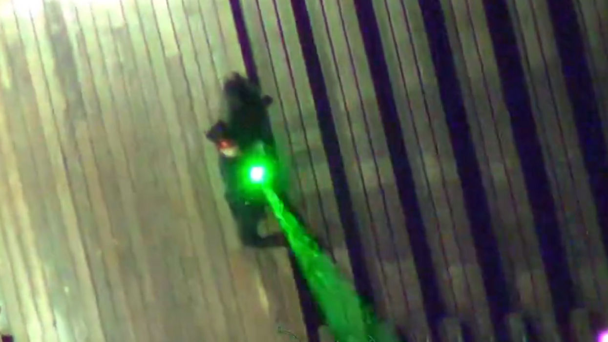 Man in top hat and peacoat arrested for pointing laser at helicopter: 'It's not often we see suspects walking around in top hats'