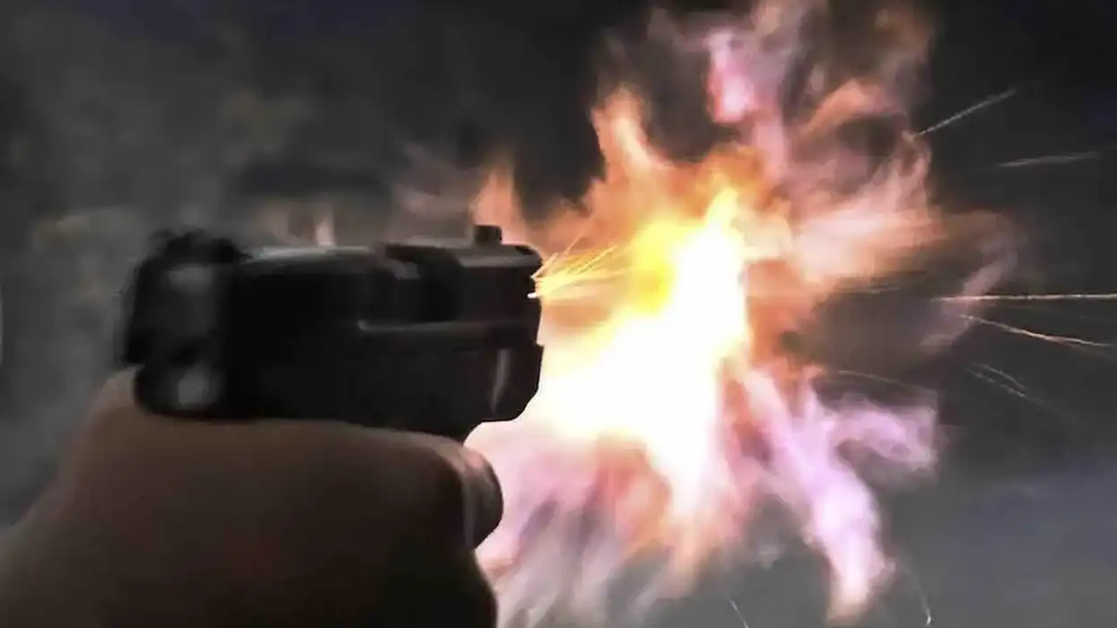 Man trying to fill up his car at gas station ends up pumping alleged armed robber full of lead