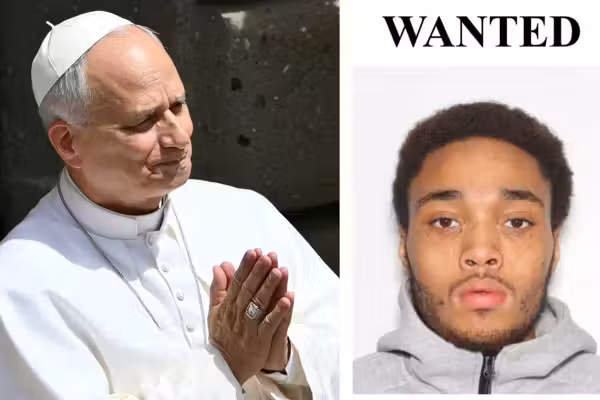 Man whose premature birth was declared a 'miracle' by Pope Leo is now wanted by police over double shooting