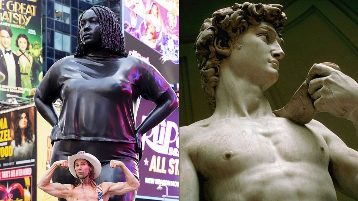 Marble courage vs. bronze tokenism: A tale of two statues