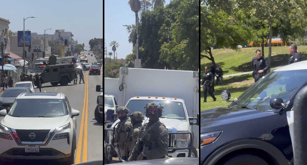 MASSIVE federal operation under way to CRUSH cartel's 'notorious open-air drug market' in Los Angeles