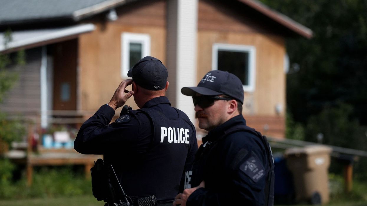 Massive manhunt under way for suspect who allegedly rammed car into 2 children and 1 adult at church intentionally