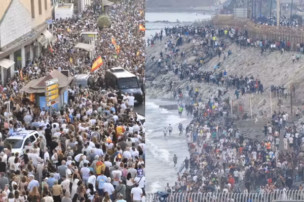 MASSIVE PROTEST against illegal migrants OVERRUNNING tiny Spanish province: 'Enough, Ceuta won't give up!'