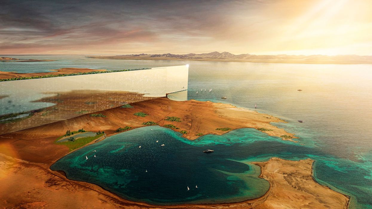 MBS is building a 110-mile-long city in the Arabian desert. Is it all a mirage?