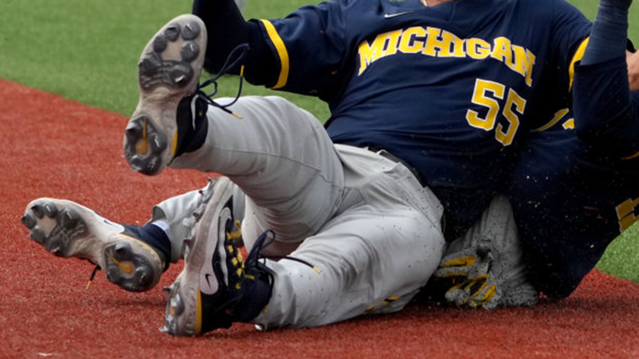Michigan baseball player goes viral for snorting third-base line during celebration: 'I couldn't believe it'