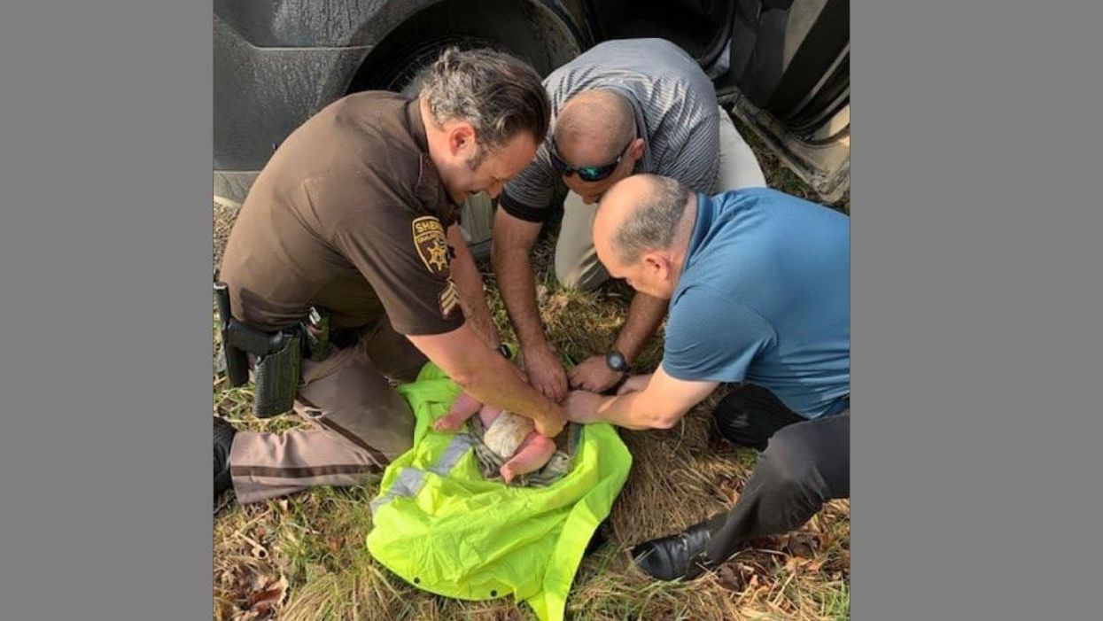 Michigan deputies rescue 4-month-old baby boy abandoned on creek bank, suffering from hypothermia