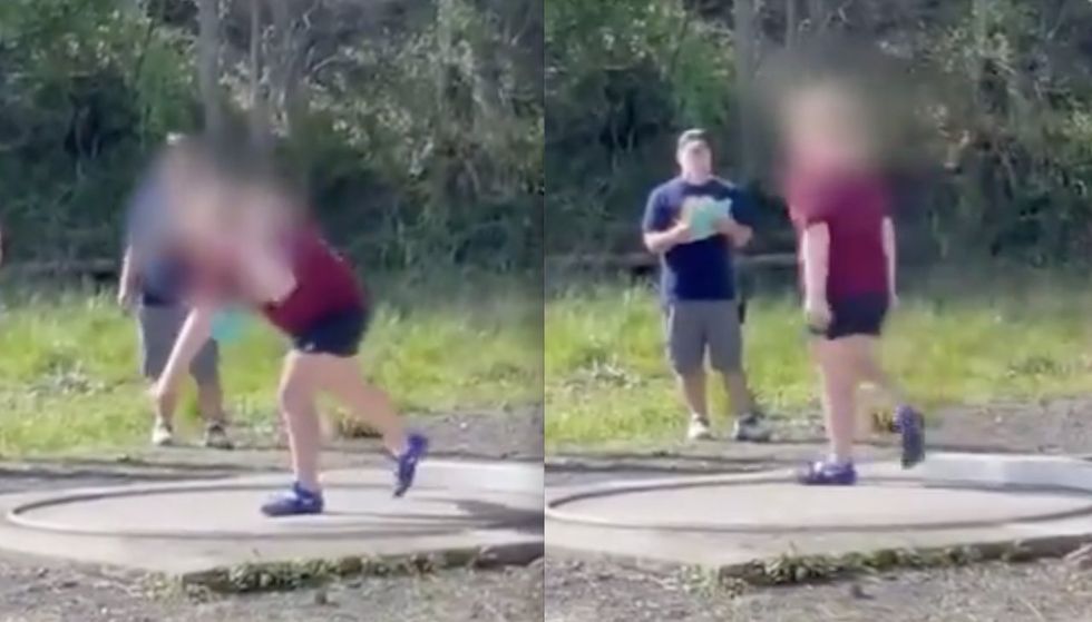 Middle school female athletes reportedly refuse to compete against biological male at track meet‚ protest in shot put ring