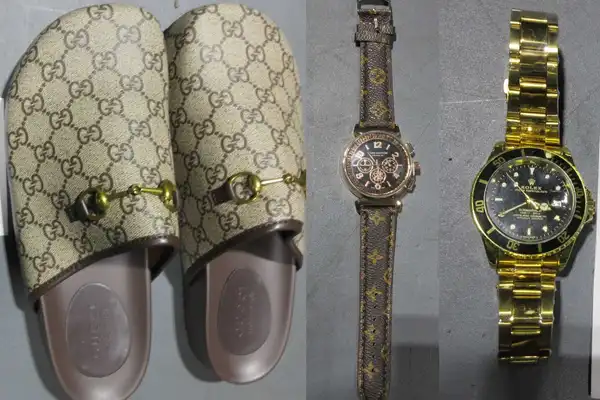 MILLIONS of dollars' worth of counterfeit shoes and watches SEIZED, says CBP