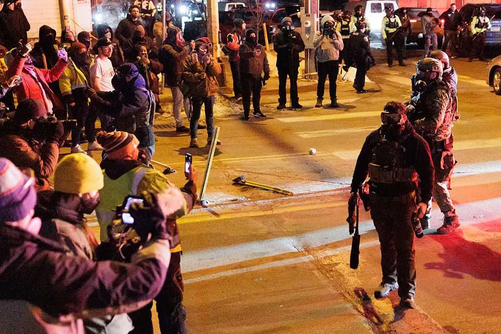 Minneapolis chaos escalates: Federal prison guards in riot gear block hateful mob after another ICE shooting