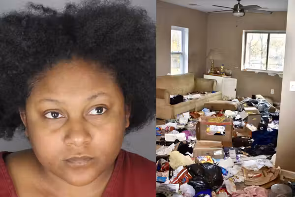 Mom allegedly left her children in filthy apartment with trash, human and animal feces, according to police