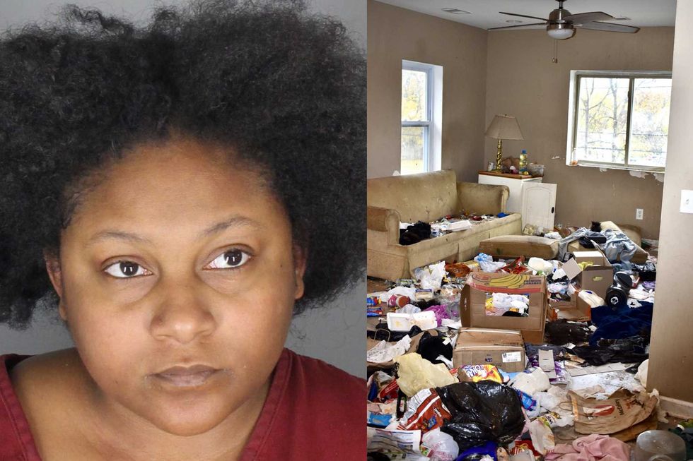Mom allegedly left her children in filthy apartment with trash, human and animal feces, according to police