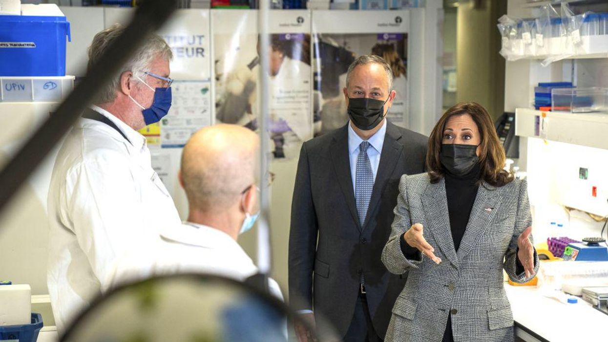 'Most cringeworthy politician': Kamala Harris mocked for putting on 'French accent' for scientists in Paris lab