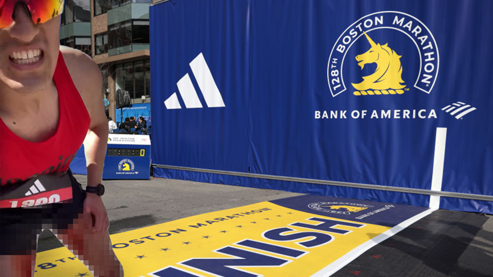 Motivational influencer has terrible bathroom accident during Boston Marathon but manages to finish &apos;for the people&apos;