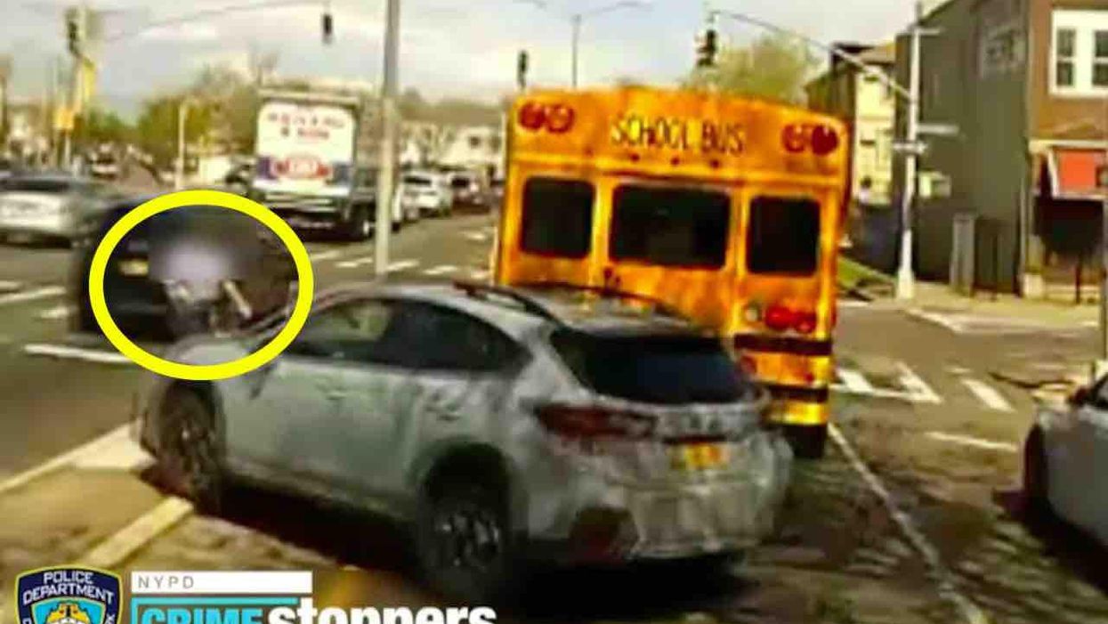 Motorist appears to intentionally run over school bus driver — a mother of two — after honking horn at her, exiting his car to confront her