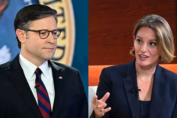 MS NOW's Katy Tur humiliates herself trying to shame Mike Johnson for attributing rights to God