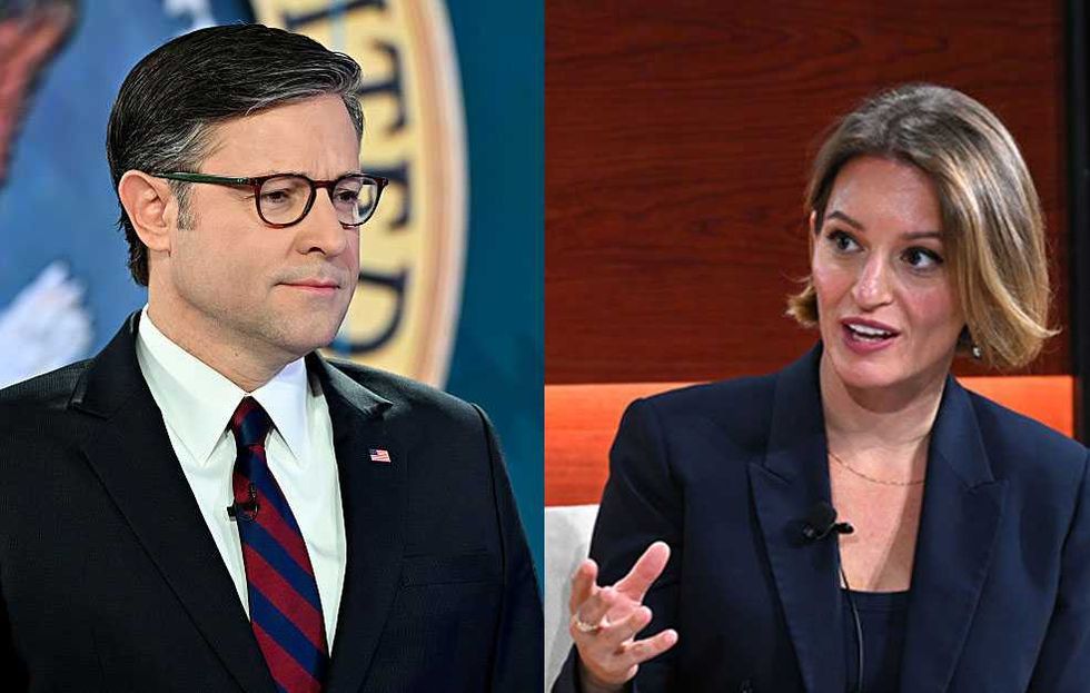 MS NOW's Katy Tur humiliates herself trying to shame Mike Johnson for attributing rights to God