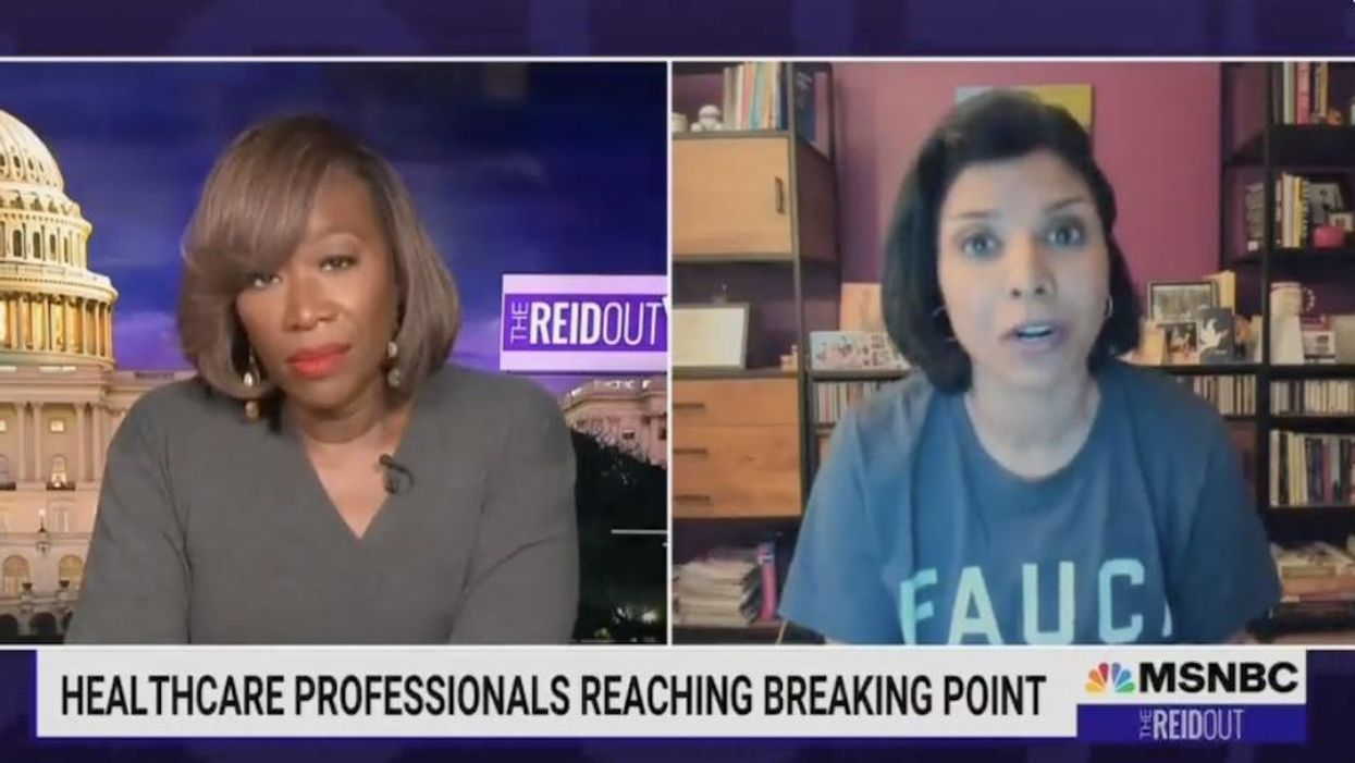 MSNBC medical contributor donning 'FAUCI' T-shirt suggests creating 'triage list' so the unvaxxed can get only 'a certain type of care' at hospitals