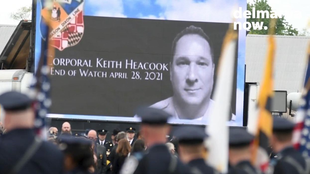 Murdered Delaware Cpl. Keith Heacook's cousin issues fiery remarks on how media treats slain officers, gets rousing response